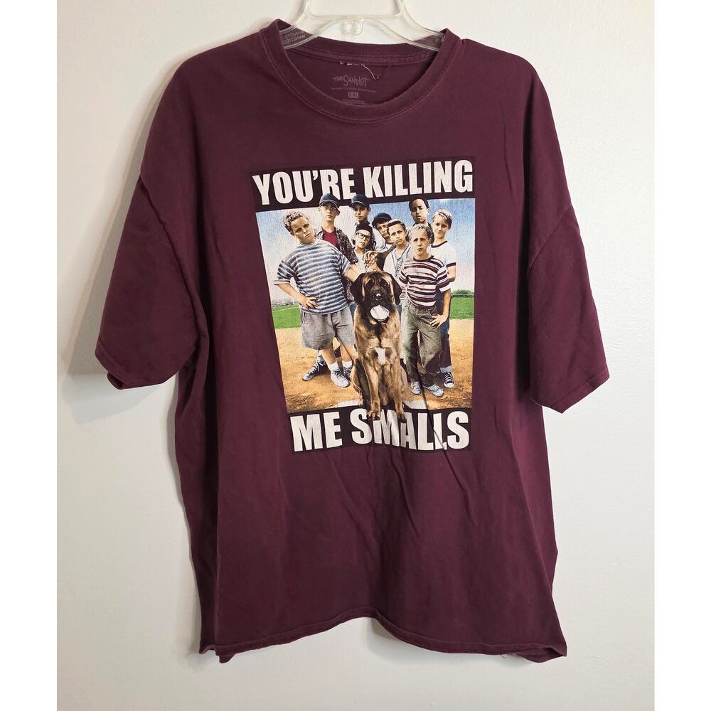 The Sandlot You're Killing Me Smalls Printed Graphic Tee Burgandy Size XXL